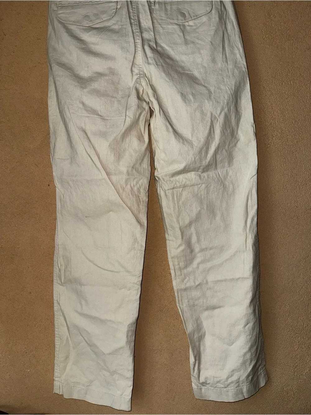 Tommy Hilfiger Men's Off-White linen  Chinos